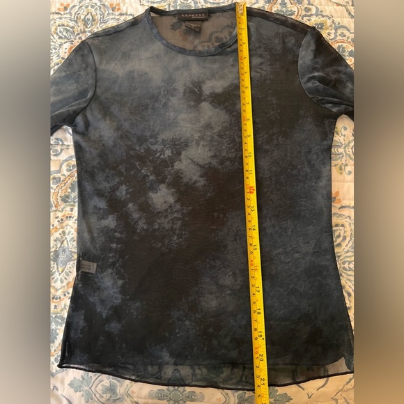 Vintage express mesh sheet blue tie dye size small - Picture 10 of 11